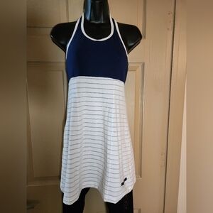 Prince Navy and White Striped Halter Dress